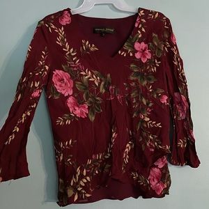 Donna Ricco floral blouse 💐💐